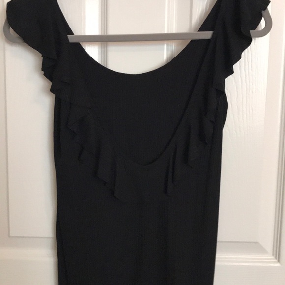 BILLABONG BLACK RUFFLE DRESS - Picture 3 of 3